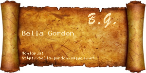Bella Gordon névjegykártya